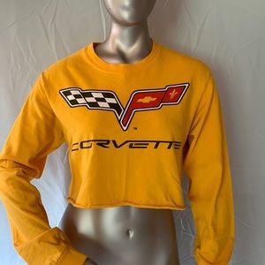 Cropped Long Sleeve Corvette Top